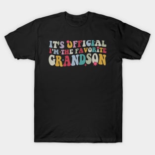 It's Official I'm The Favorite Grandson T-Shirt